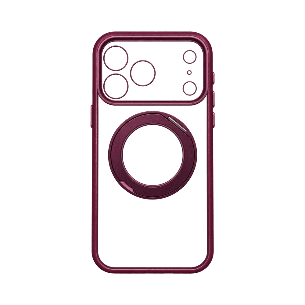MAGNETIC RING SILICONE CASE IPHONE 18 PRO MAX/17 PRO MAX BURGUNDY