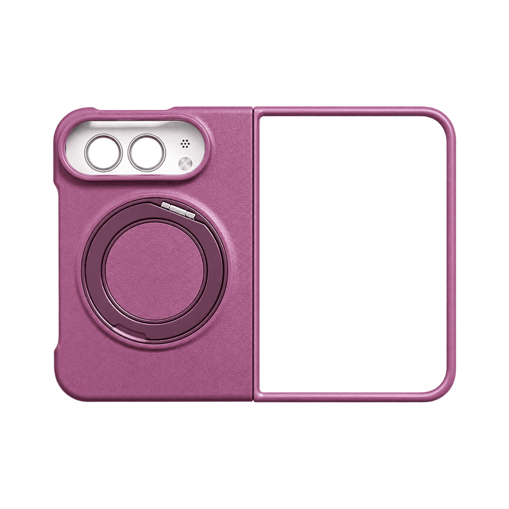 MAGNETIC RING LEATHER CASE IPHONE DUO BURGUNDY