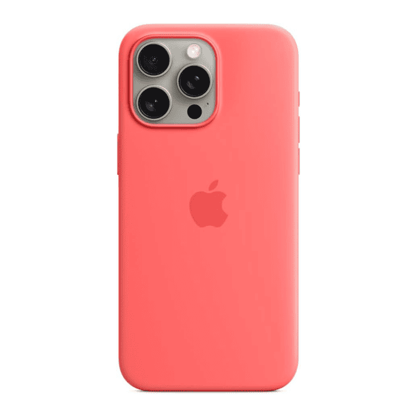 APPLE IPHONE 15 PRO MAX SILICONE CASE GUAVA WITH MAGSAFE