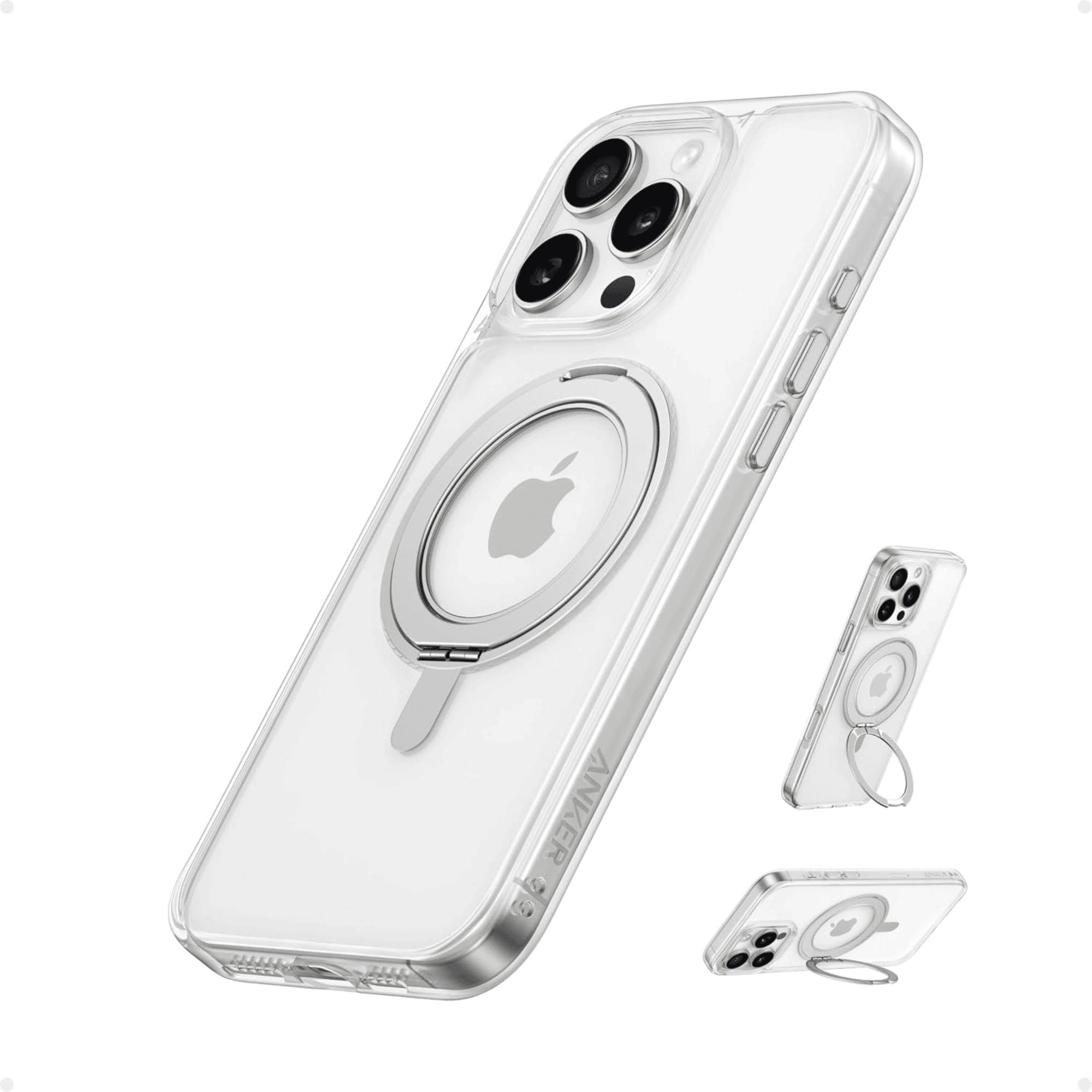 ANKER A90H1H0A MAGGO MAGNETIC CASE WITH STAND 360° RING STAND  IPHONE 16 PRO, CLEAR