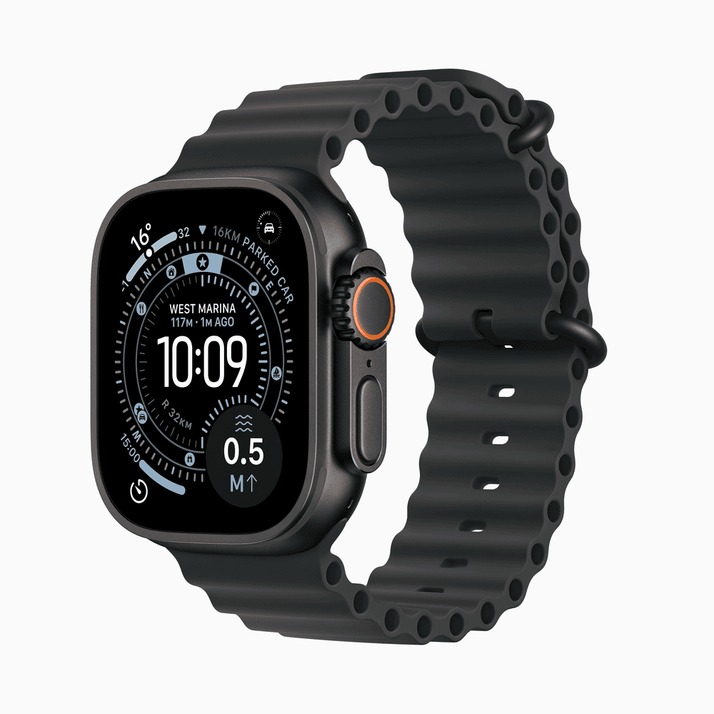 Apple Watch Ultra 3 GPS + Cellular 49mm Black Titanium Case with Black Ocean Band