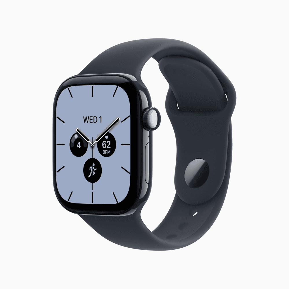 Apple Watch Series 12 GPS + Cellular 42mm Night Blue Ceramic Case with Navy Blue Sport Band - M/L