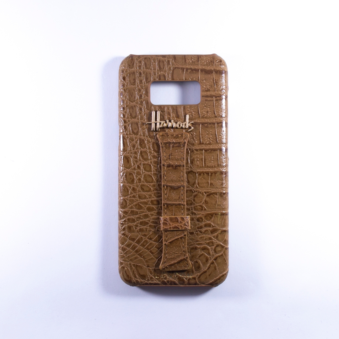 HARRODS HARD COVER GALAXY S8 BROWN