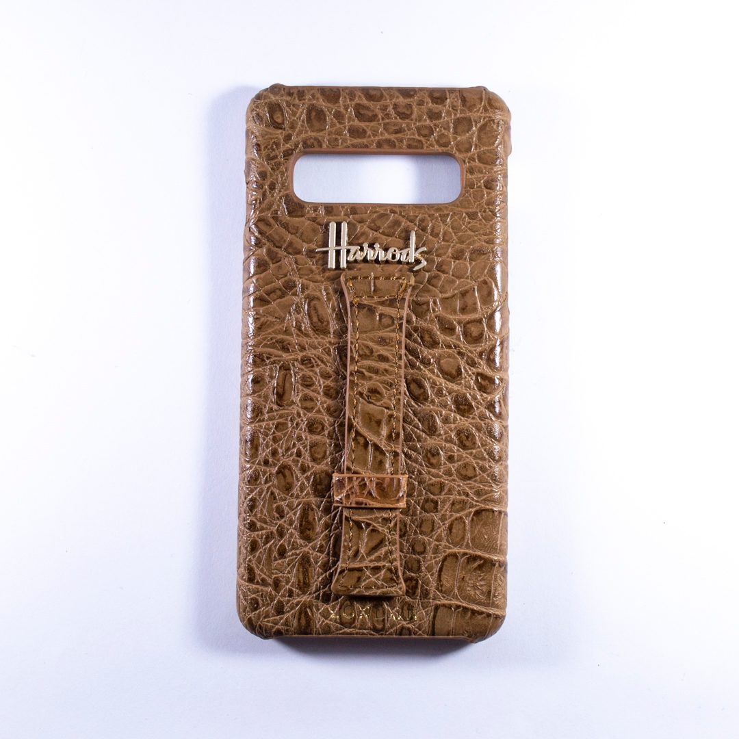 HARRODS HARD COVER GALAXY S10 BROWN