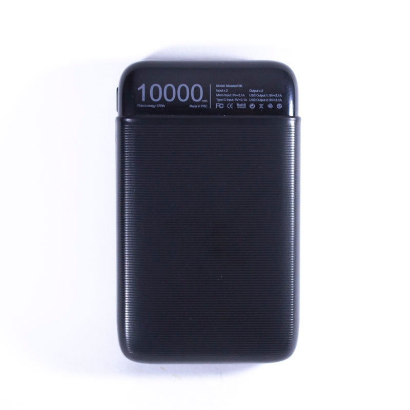 MAESTRO PORTABLE POWER BANK 10000mAh BLACK
