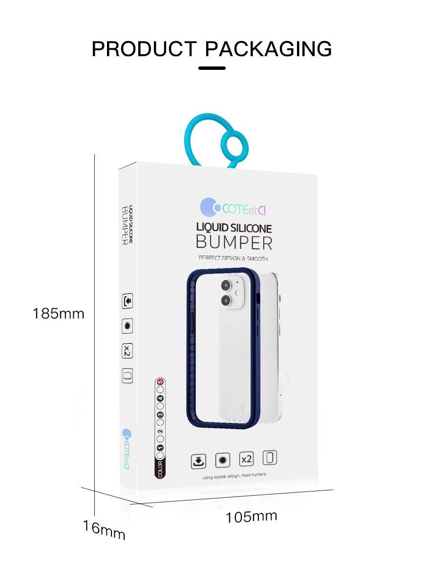 COTEETCL LIQUID SILICONE BUMPER IPHONE 12/12 PRO