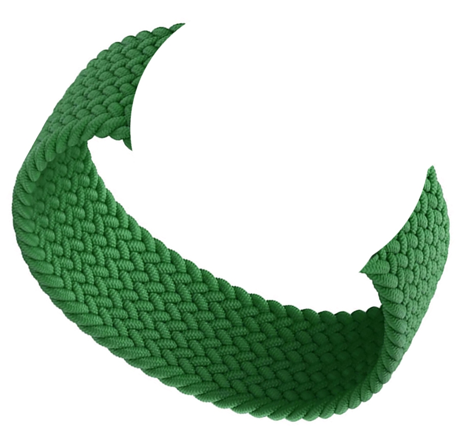 COTEETCL W60 NYLON BRAIDED WATCH BAND 38/40 MM GREEN