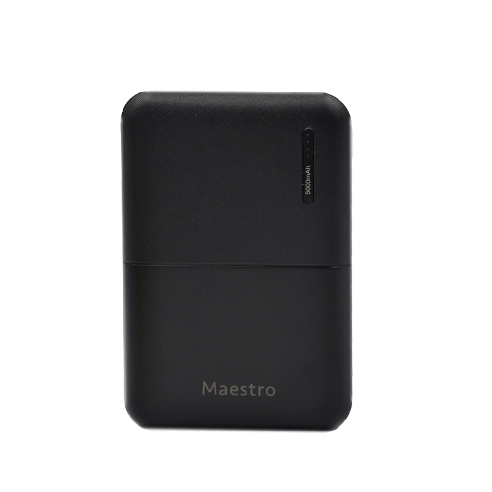MAESTRO 2USB POWER BANK 5000mAh BLACK