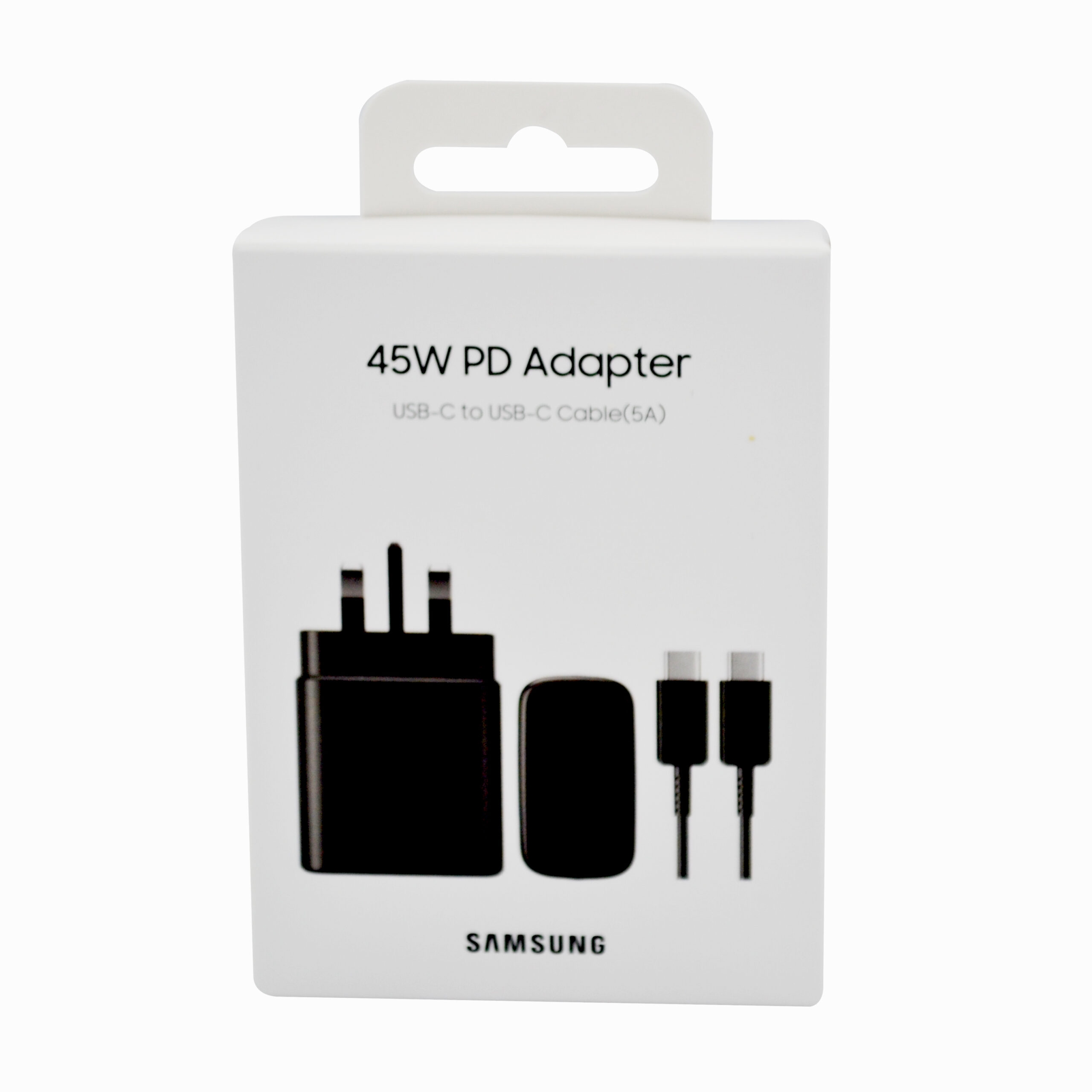 SAMSUNG HOME CHARGER TYPE - C TO TYPE - C 45W BLACK