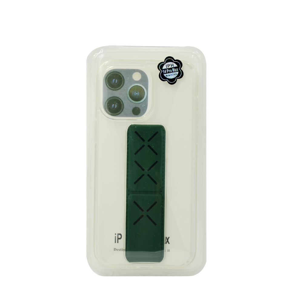 TRANSPARENT BACK COVER GRIP IPHONE 14 PRO BLACK