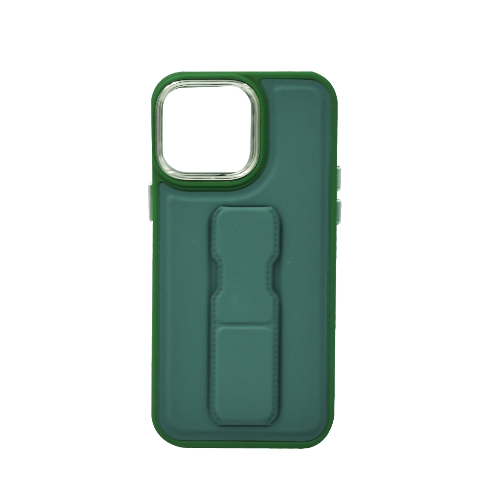 JOWAY JS LEATHER GRIP SILVER CASE IPHONE 14 PRO MAX GREEN