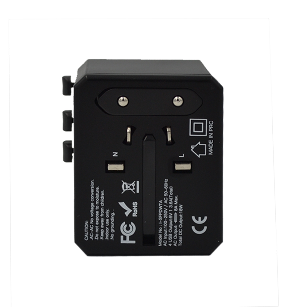 ISAFE PD WORLD ADAPTER BLACK