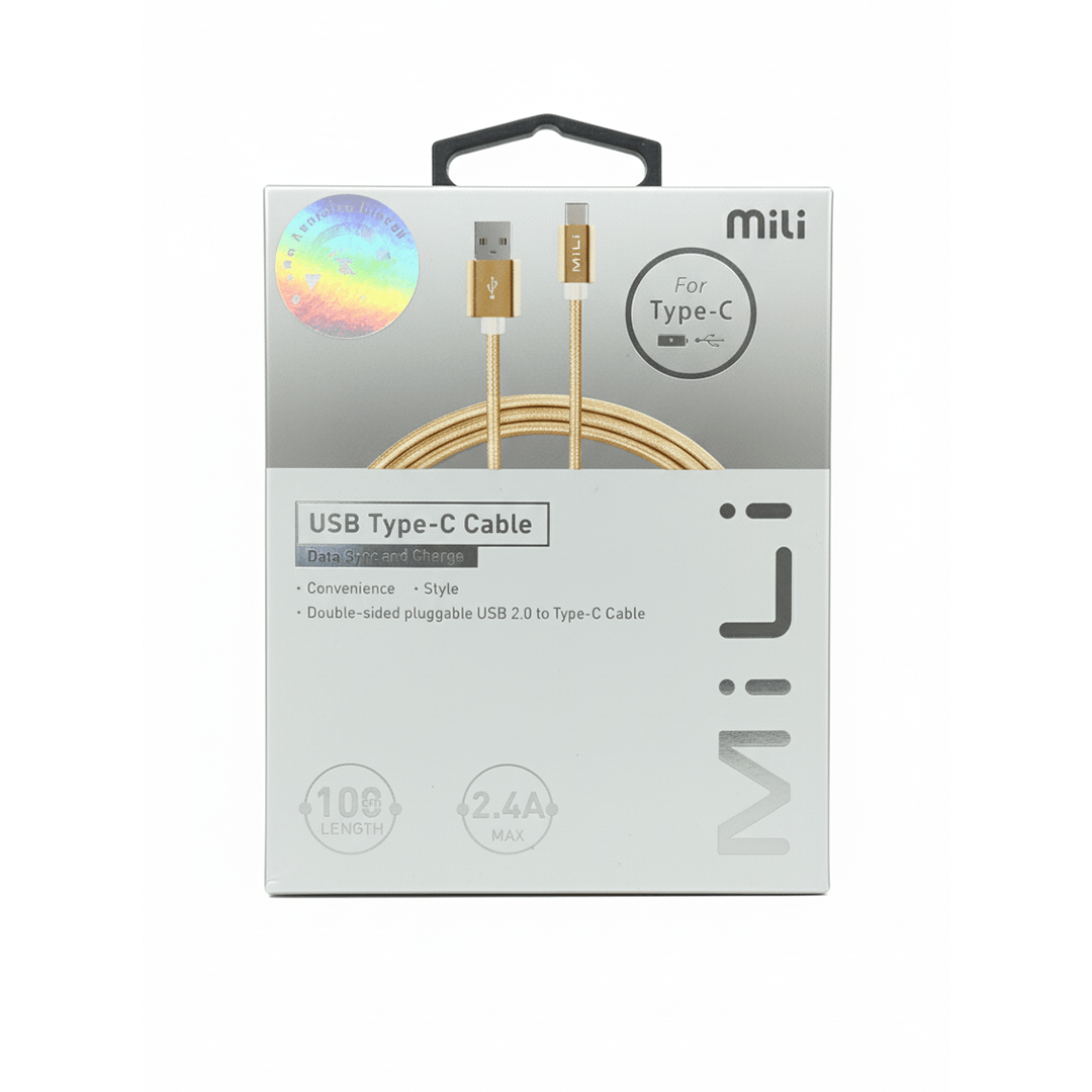 MILI STYLISH LIGHTNING TO USB CABLE BLUE 1.2 M