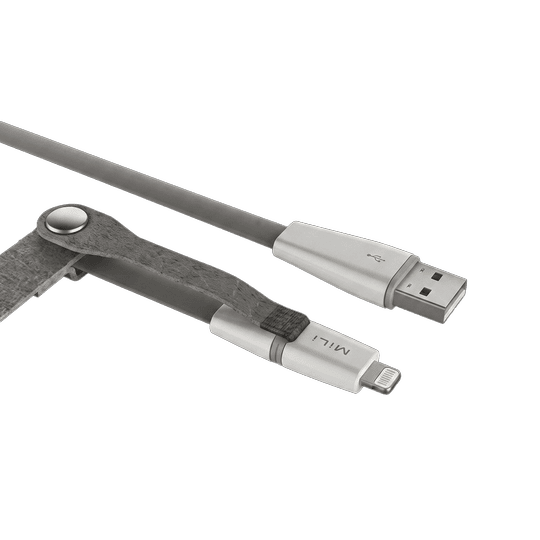 MILI 2IN1 LIGHTNIG TO MICRO CABLE 1M GRAY