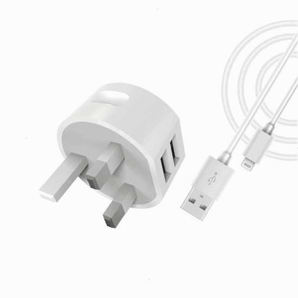 MILI RNAGER SMART CHARGER + LIGHTNING CABLE WHITE