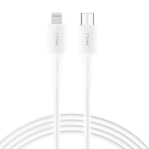 MILI TYPE C TO LIGHTNING CABLE 1M WHITE