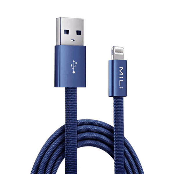 MILI HIGH ELASTIC LIGHTNING TO USB CBALE 1M BLUE