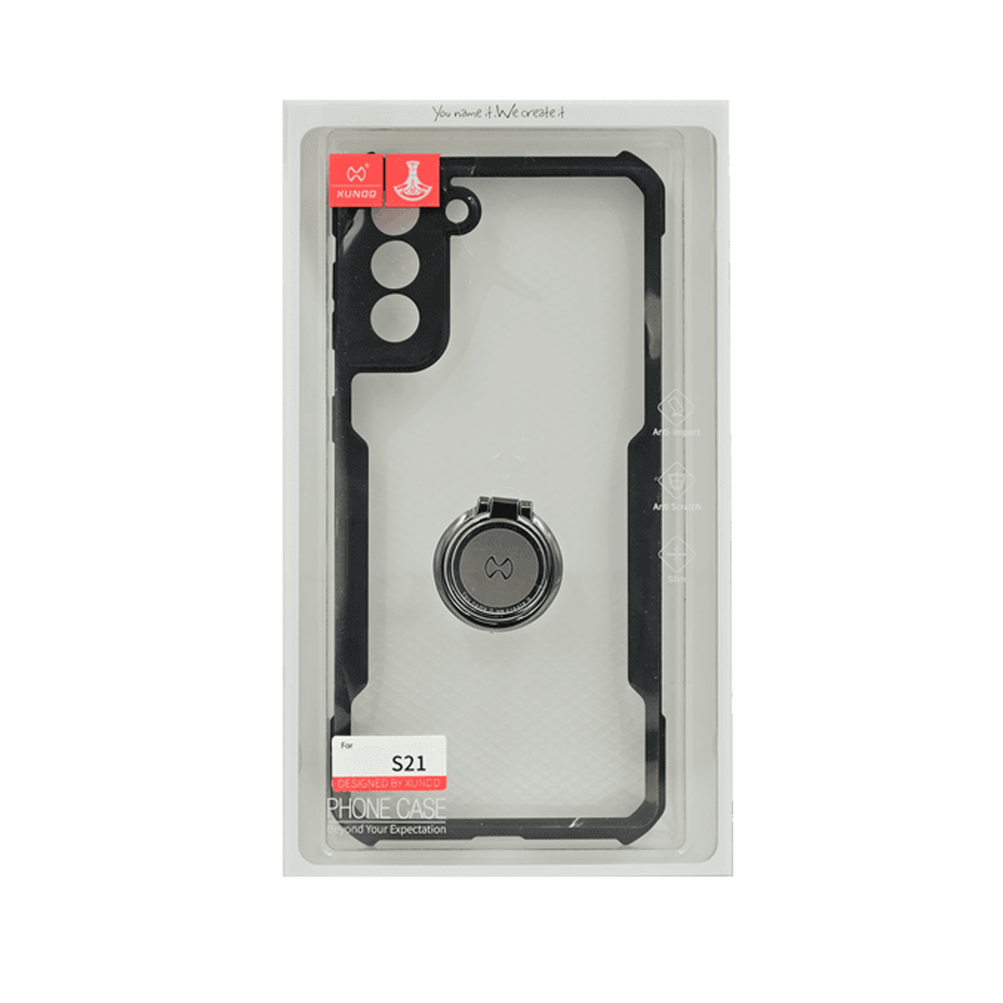 XUNDO BEATLE RING SERIES GALAXY S21 - BLACK
