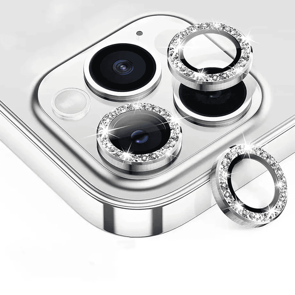 Perfect Silver Glitter Camera Lens Protector