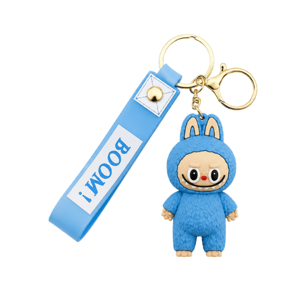 Labubu Blue Monster Keychain