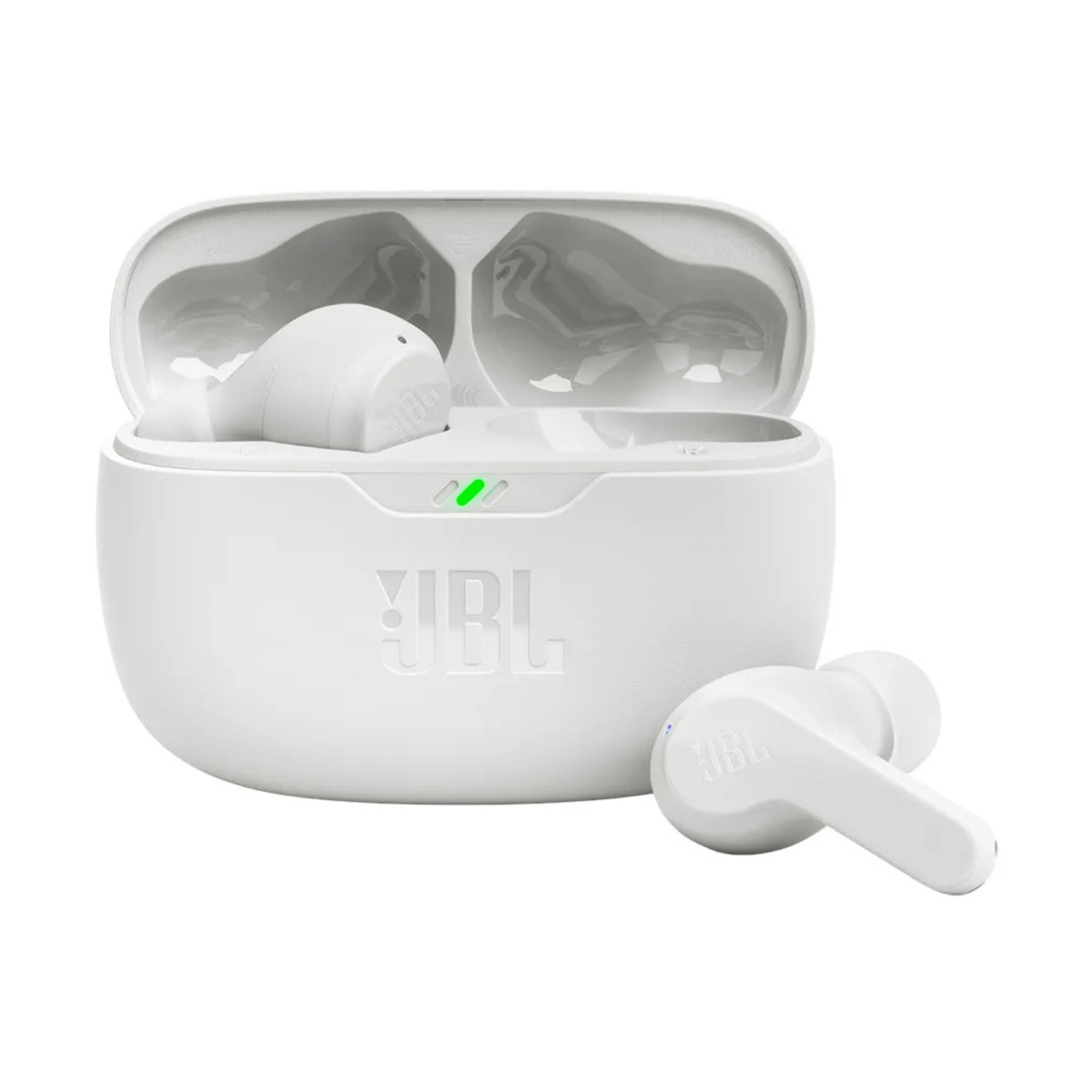 JBL Wave Beam True Wireless Earbuds with JBL Pure Bass Sound - White