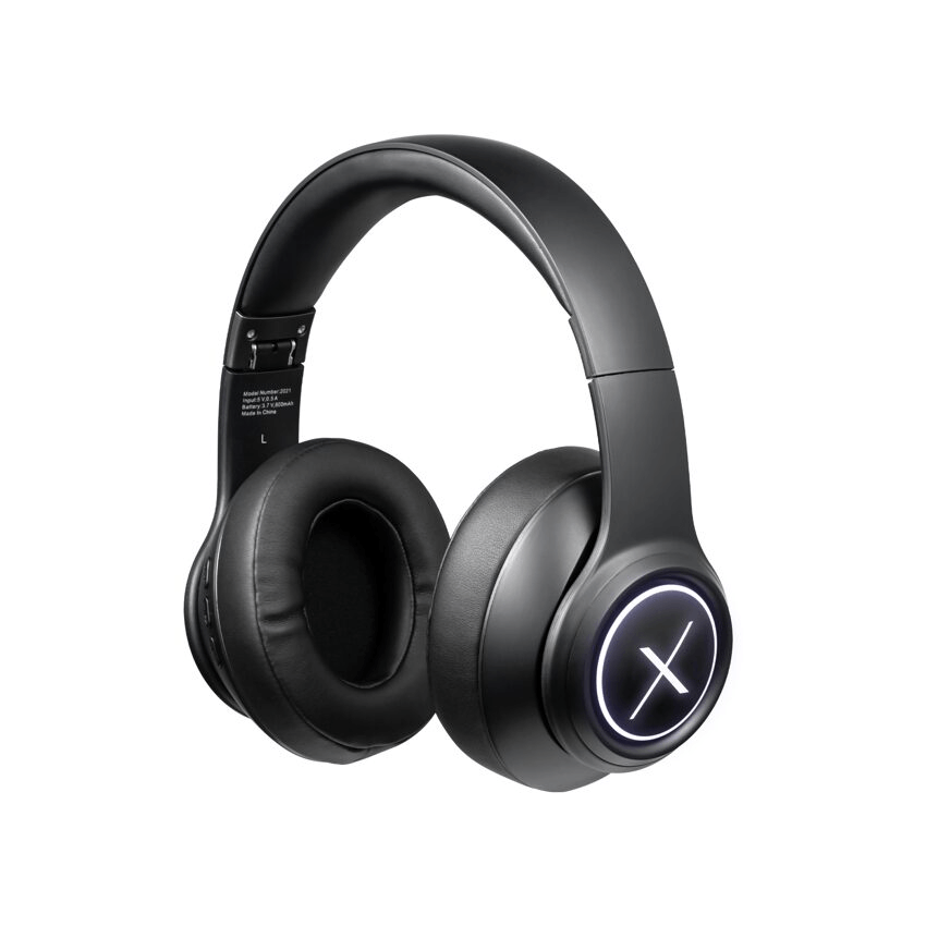 VOLKANO X QUASAR SERIES VK-2021 BLUETOOTH HEADPHONE WITH LED LIGHT BLACK