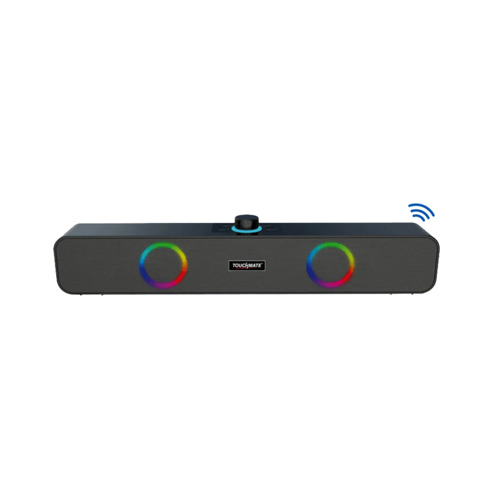 TOUCHMATE BLUETOOTH SOUNDBAR SPEAKER WITH RGB LIGHTS TM-BTS650 FM & AUX BLAC