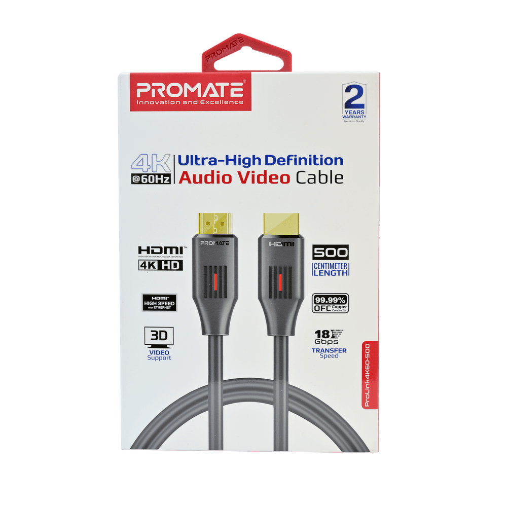 Promate Prolink HDMI Cable 4K 60Hz, 1.5m