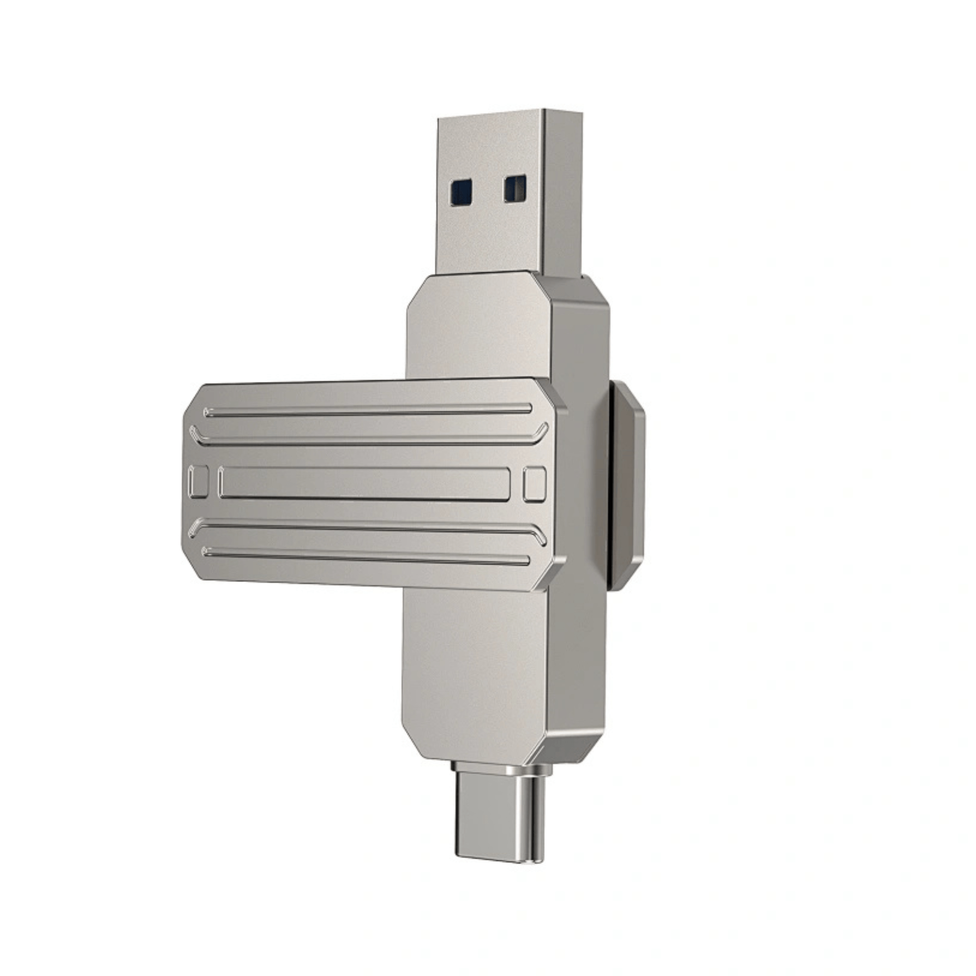 Wiwu Wi-Fd003 Infinite 2-in-1 Usb 3.2 32Gb Flash Drive - Silver