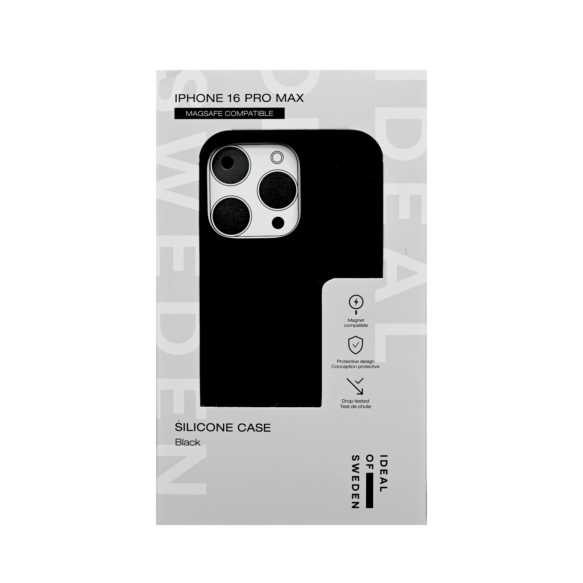 IDEAL OF SWEDEN SILICONE CASE WITH MAGSAFE IPHONE 16 PRO MAX BLACK