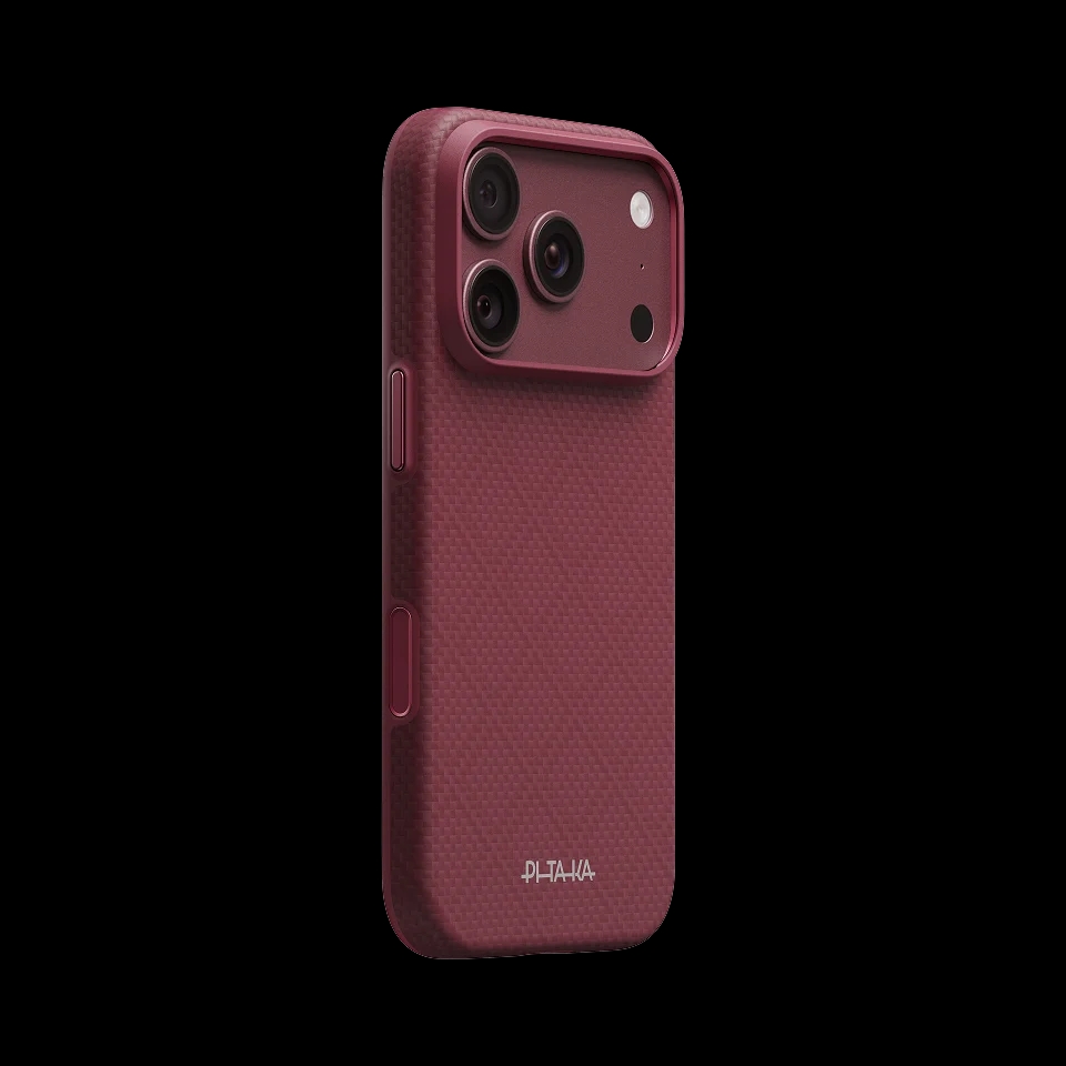 PITAKA SUPREME CRAFT CASE IPHONE18/17 PRO MAX - BURGUNDY-03 KI805SPM