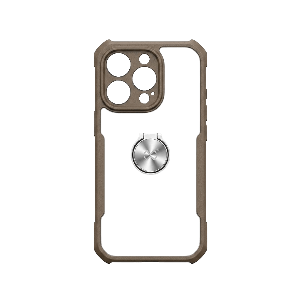 Xundo Beatle Ring Series Mobile Cover for iPhone 16 Pro Max - Brown