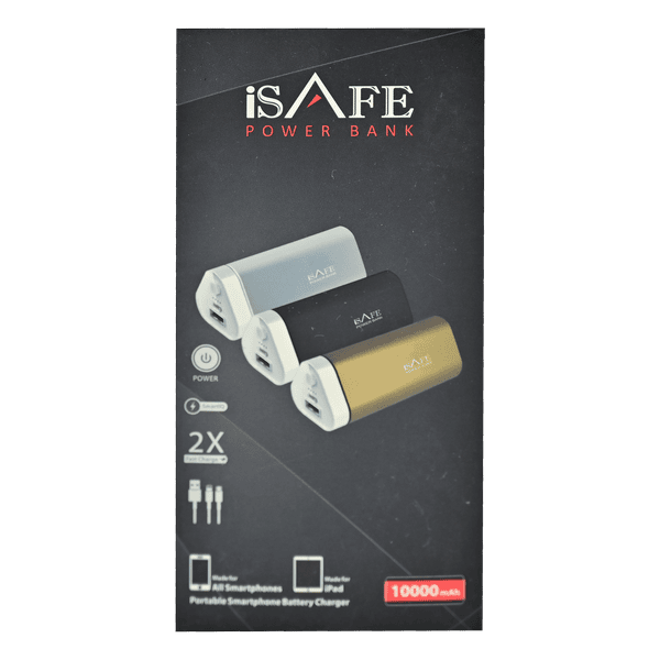 ISAFE NEW POWERBANK 10000MAH GOLD