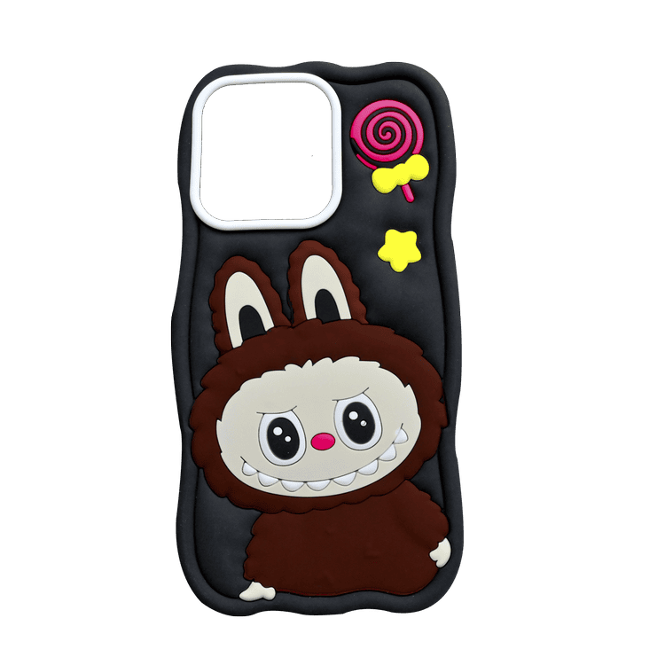 LABUBU SILICONE COVER IPHONE 16 PRO BLACK
