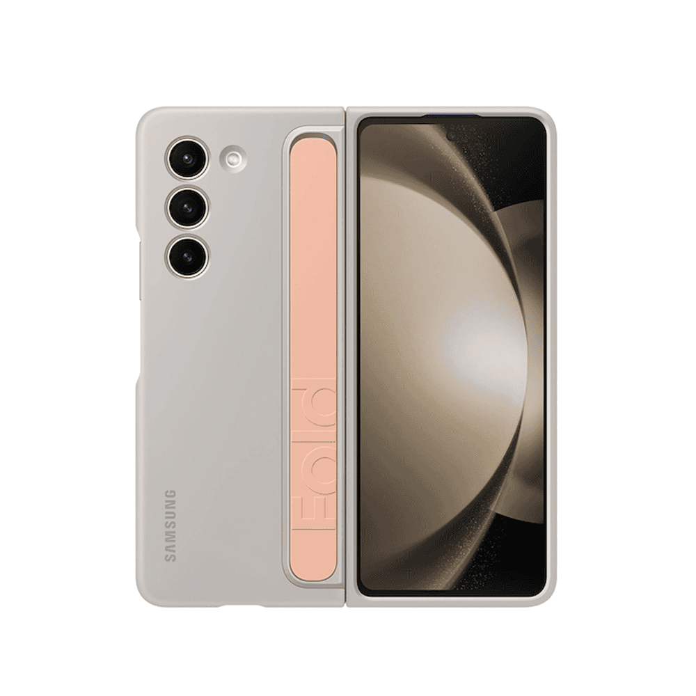 Samsung Fold5 Standing Case with Strap - Sand