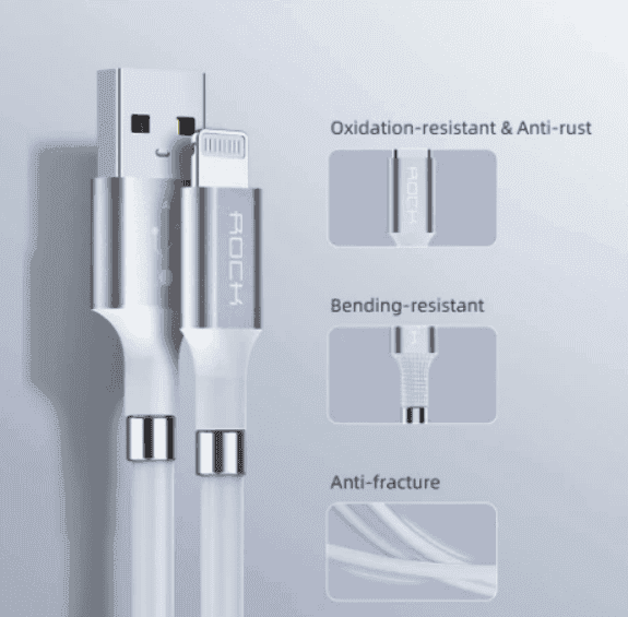 ROCK MAGNETIC DATA CABLE LIGHTNING 0.9M