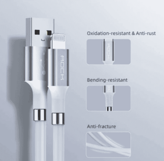 ROCK MAGNETIC DATA CABLE LIGHTNING 1.8M
