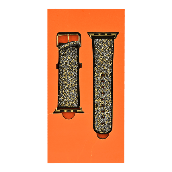 BLING WORLD STONE CASE WATCH BAND 44MM GOLD