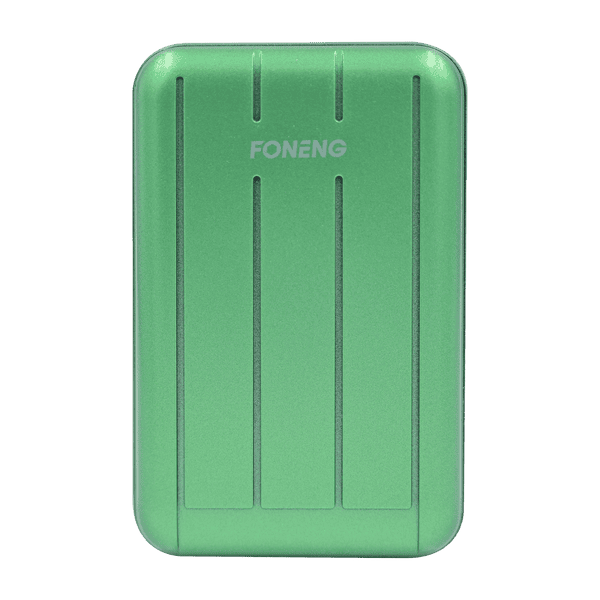 FONENG MAGNETIC WIRELESS POWER BANK 10000 MAH GREEN