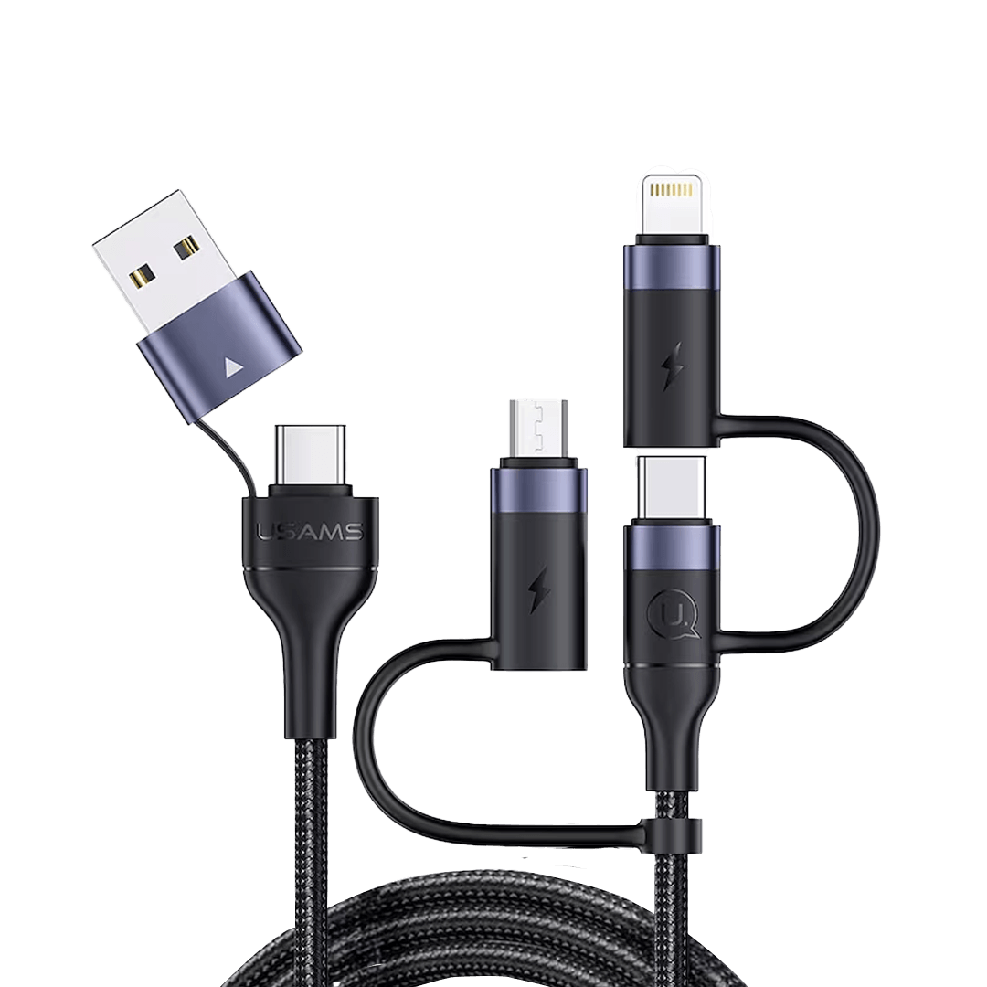 USAMS SJ547 CHARGING CABLE USB+TYPE-C TO TRIPLE HEAD