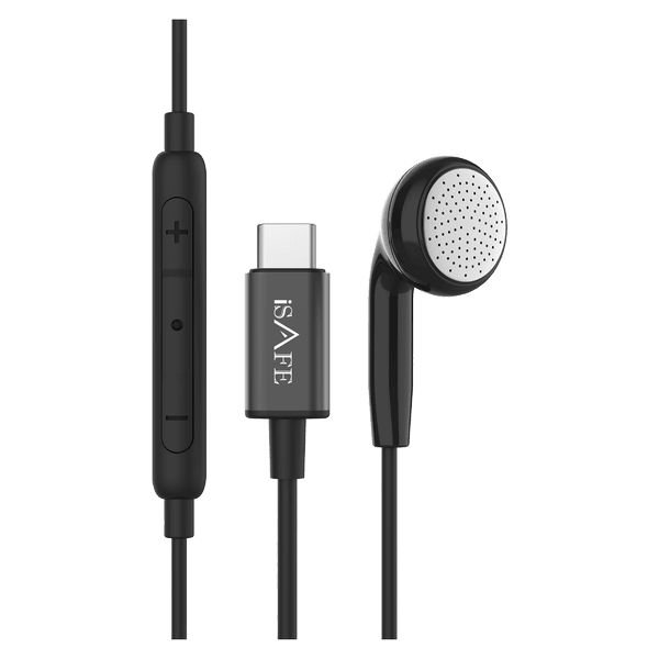 ISAFE MONO TYPE-C EARPHONES BLACK