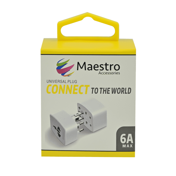 MAESTRO WORLD TRAVEL ADAPTER WHITE