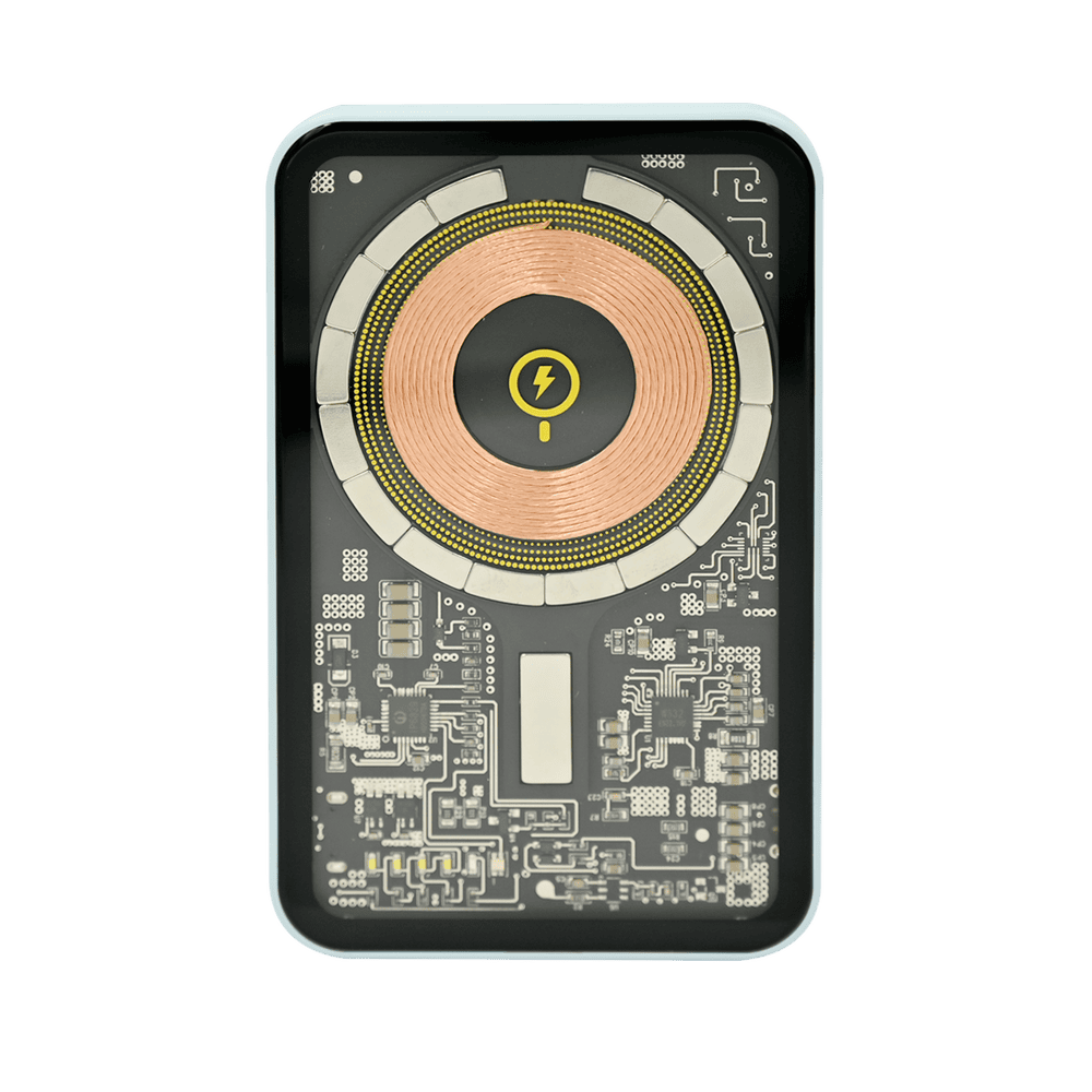 ISAFE TRANSPARENT MAGSAFE POWER BANK WITH STAND 5000mAh BLUE