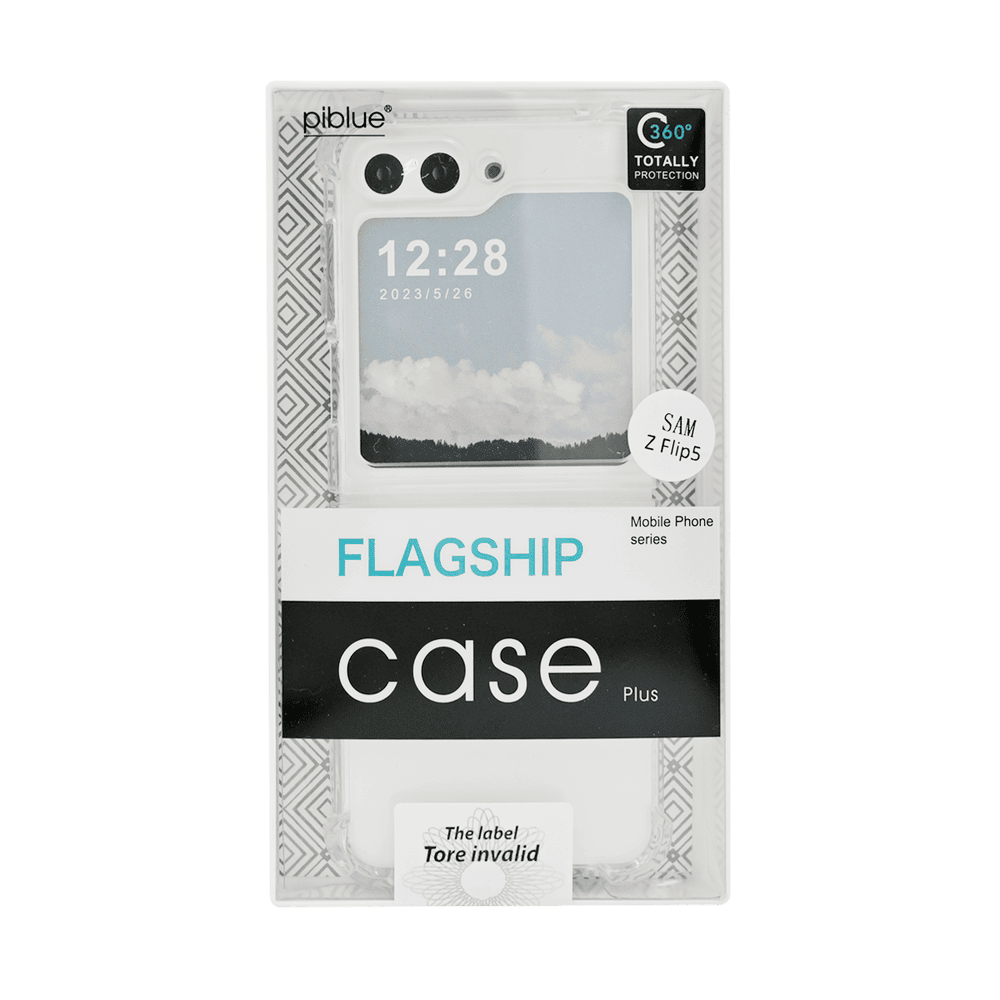 PIBLUE CLEAR TRANSPARENT CASE Z FLIP5