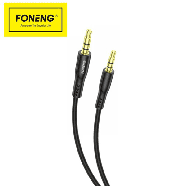 FONENG BM22 AUX TO AUX BRAIDED CABLE BLACK