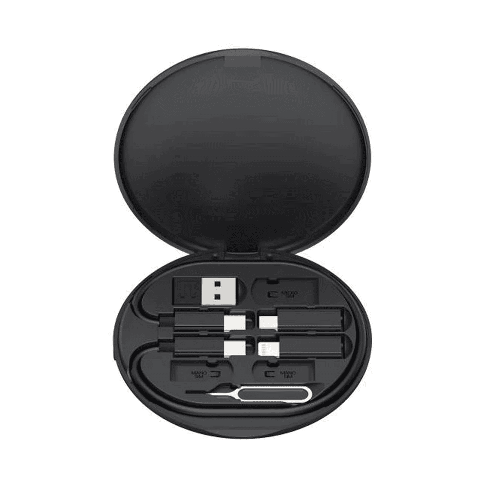 XO Black Wireless Charger & USB Cable Set