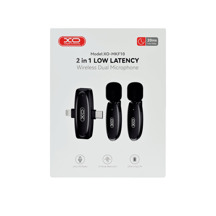 XO Wireless Lavalier Microphone, Black