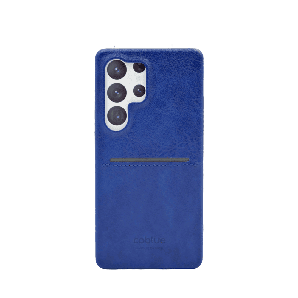 Coblue Retro Case with Card Slot for Samsung Galaxy S25 Ultra, Blue