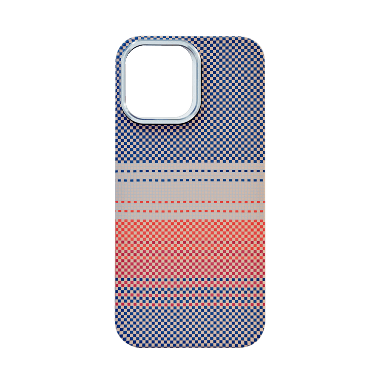 PiBlue Twill Kevlar Magnetic Case, Gray & Red