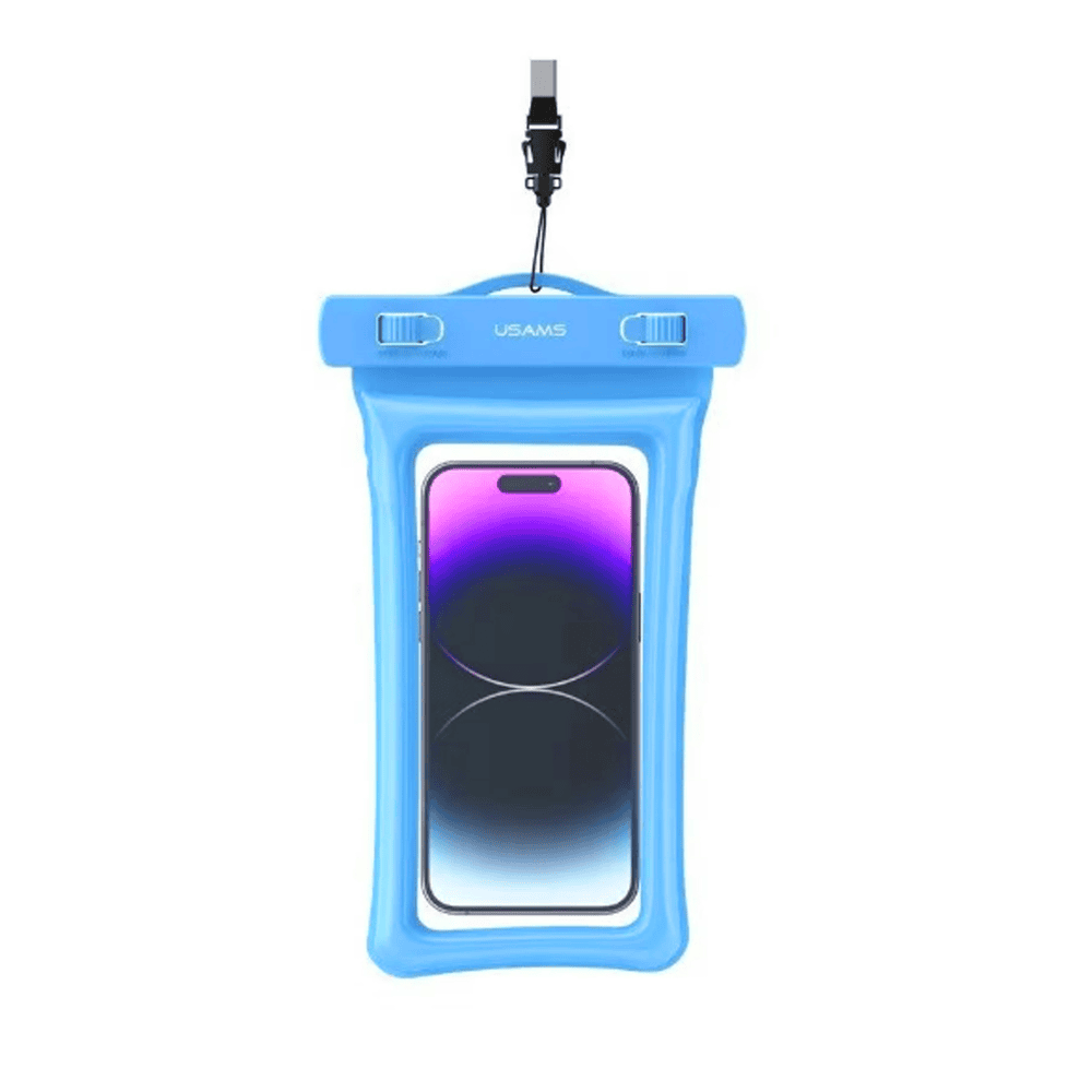 Usams Universal Waterproof Mobile Phone Bag, Blue